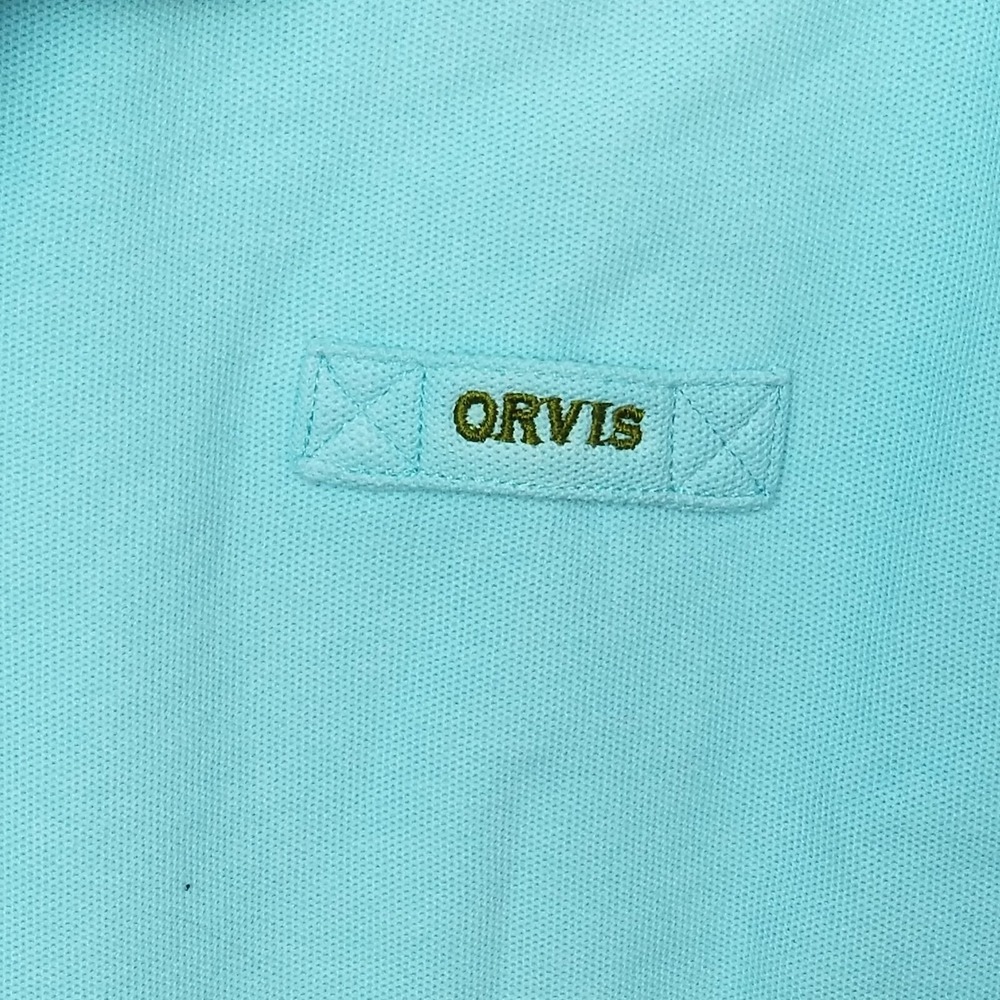 ORVIS REGULAR FIT POLO SHIRT PIQUE KNIT‎ 100% COTTON BLUE Sz XXLARGE, XXL - Picture 2 of 10